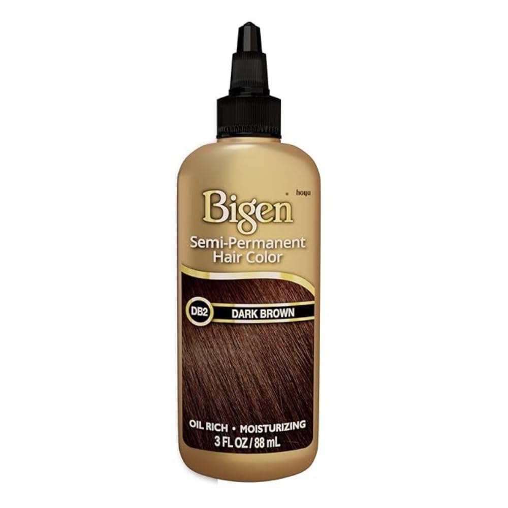 Bigen Semi Permanent Hair Color #Db2 Darkest Brown, 3 oz (Pack of 7) Beauty & Personal Care Bigen