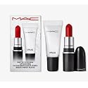 M.A.C Winters Kiss Mini Lip Duo - Red - Mini Retro Matte Lipstick Ruby Woo and Mini Lipglass Clear. Beauty & Personal Care MAC