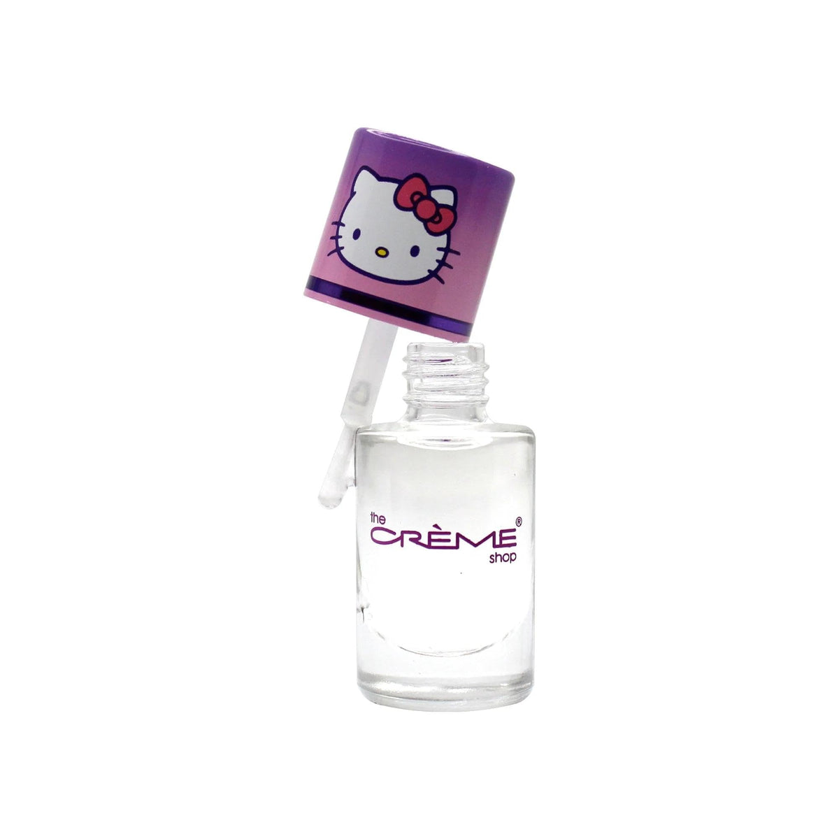 The Crème Shop X Hello Kitty (Purple) 50 Nail Decals + Clear Polish, Nail Stickers for Nail Art, Naik Kits