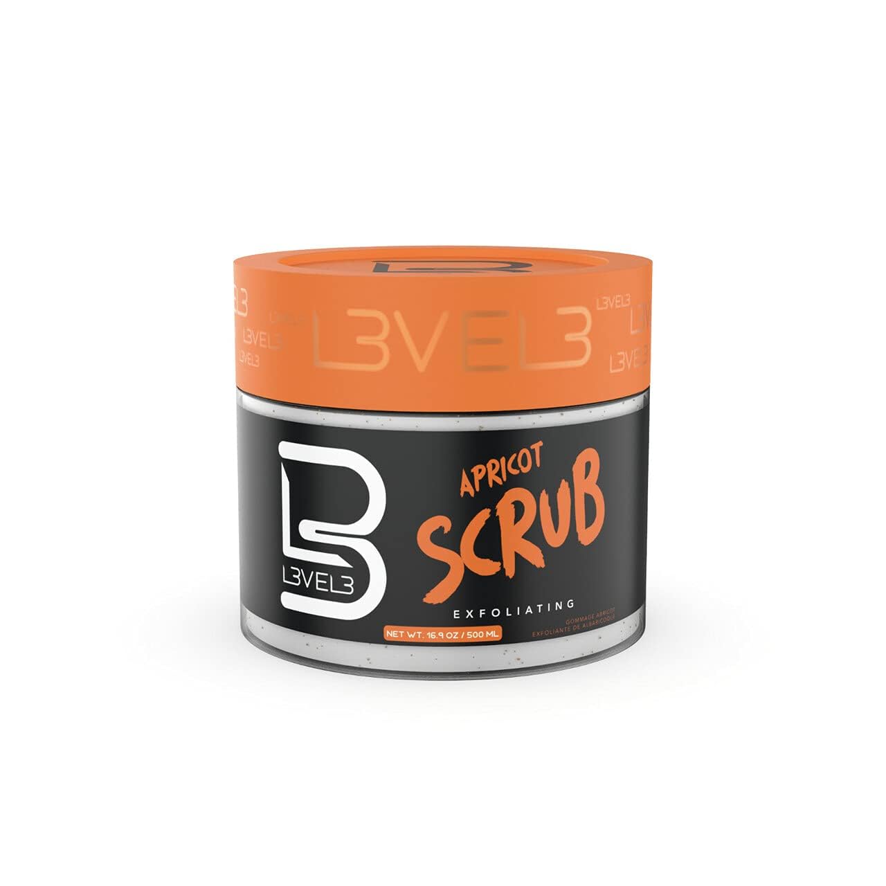 L3 - Level 3 Apricot Facial Scrub - Great for All Skin Types - Reduces Acne - Gentle and Effective Exfoliation - Reduces Clogged Pores Beauty & Personal Care L3