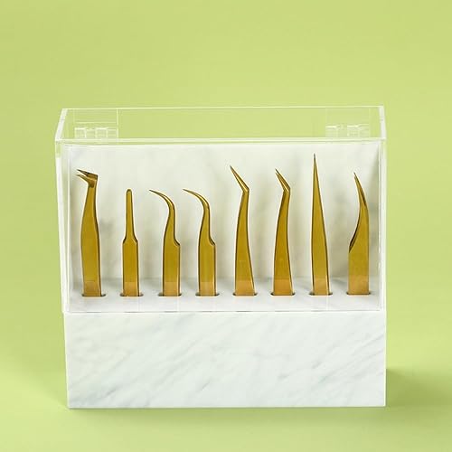 8 Holes Tweezers Holder, Acrylic Rack Storage Eyelash Extension Tools with Dust Cover Tweezer Display Stand Holder Eyelash Extension Supplies Acrylic Beauty & Personal Care LIXIMMAZN