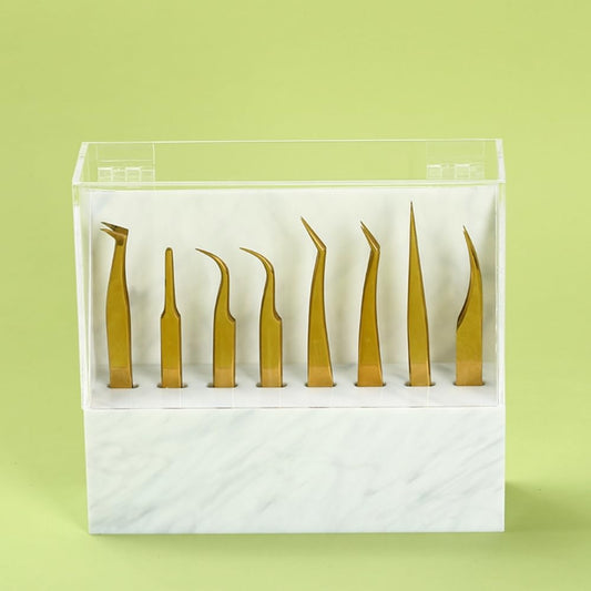 8 Holes Tweezers Holder, Acrylic Rack Storage Eyelash Extension Tools with Dust Cover Tweezer Display Stand Holder Eyelash Extension Supplies Acrylic Beauty & Personal Care LIXIMMAZN