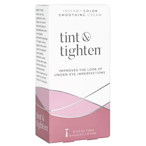 Tint and Tighten Color Smoothing Eye Cream for Wrinkles - Anti Aging Cream Visibly Reduces Under Eye Wrinkles - Eye Cream for Dark Circles Beauty & Personal Care Tint & Tighten