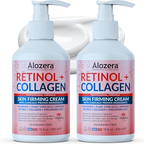 Alozera Firming Body Lotion with Retinol & Collagen, Anti-Aging Body Moisturizer Cream for Crepey Skin, Improves Skin Elasticity, Lightweight & Fast Beauty and Personal Care Alozera Default Title