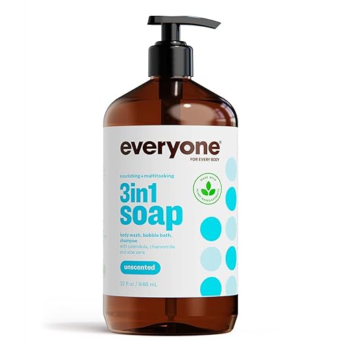 Everyone 3-in-1 Soap, Body Wash, Bubble Bath, Shampoo, 32 Ounce (Pack of 1), Unscented, made for Men and Women Beauty & Personal Care everyone for every body
