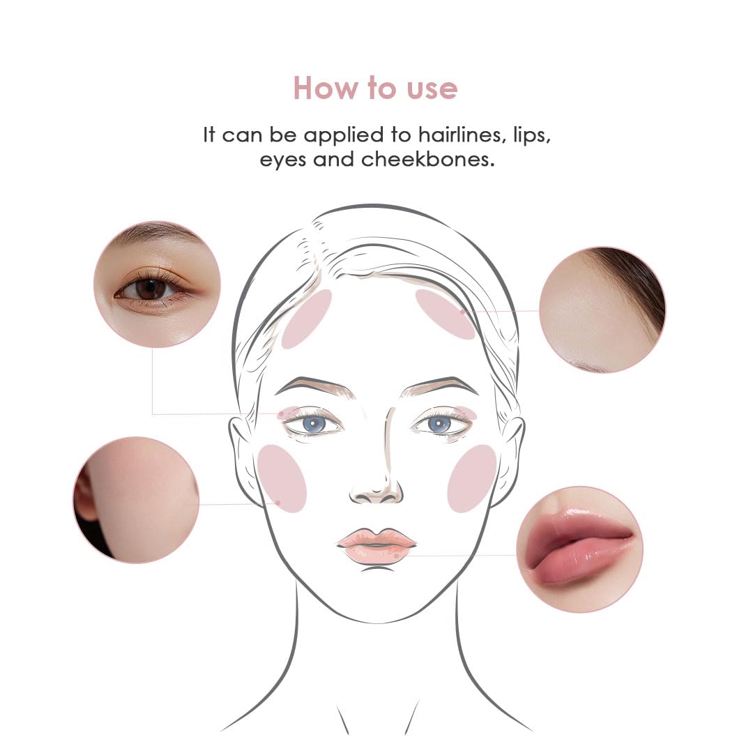 glowiest EFFORTLESS GLOW CAMELLIA MULTI-BALM (Sun-Kissed Berry, One size) - Korean Multi-Balm for Lips & Cheeks, Camellia Oil Glow Stick with Brush Beauty and Personal Care glowiest
