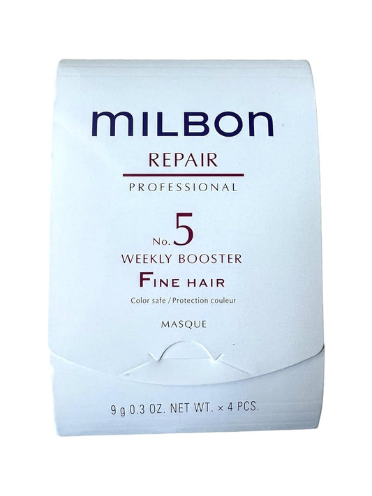 Milbon Repair No. 5 weekly booster for Fine Hair Masque 4 x 0.3 Fl. Oz. Beauty & Personal Care Milbon