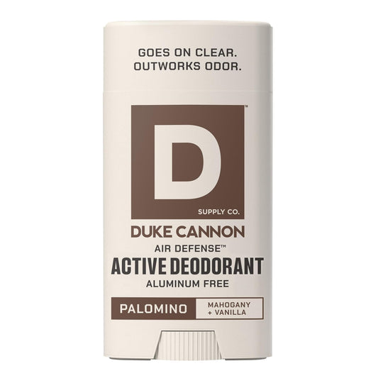 Duke Cannon Supply Co. Palomino Aluminum Free Deodorant for Men - 3 oz - Mahogany + Vanilla Scent - Long-Lasting, Clear Glide - Air Defense Beauty and Personal Care Duke Cannon Supply Co.
