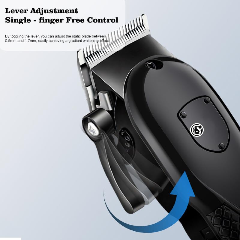 Professional Hair Clippers Set for Men, Cordless Trimmers Kit with LED Display,8 Limit Combs, Electric Beards Trimmer Haircut Grooming Gift for Women Beauty and Personal Care QDKVTNDJZ
