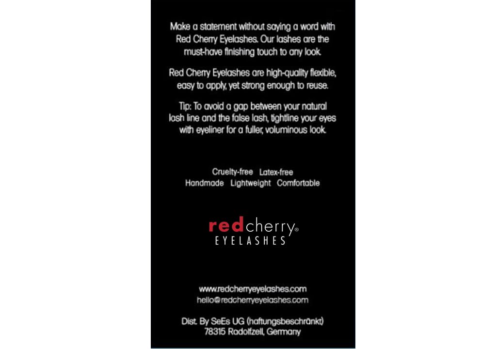 Red Cherry #DW False Eyelashes (Pack of 3 Pairs) Beauty & Personal Care Red Cherry
