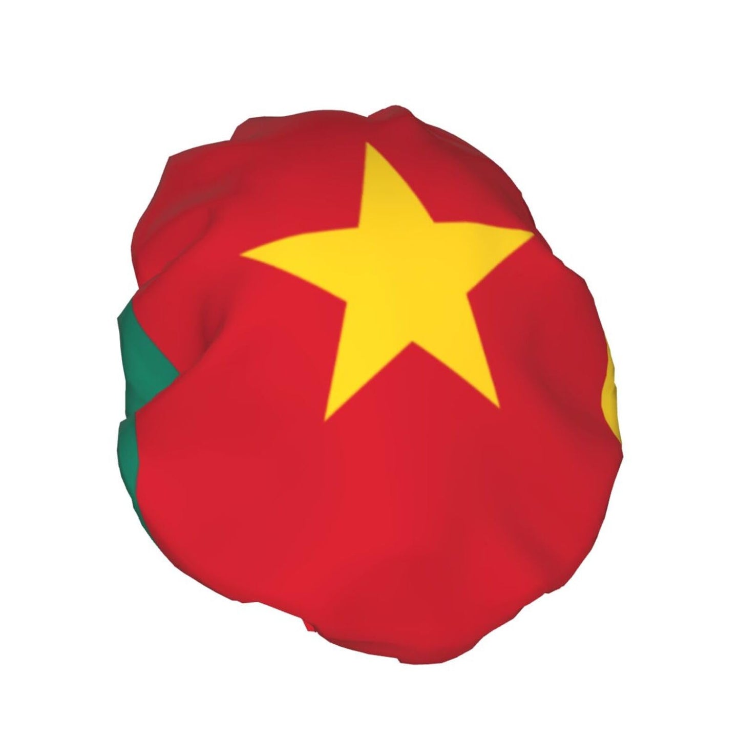 Cameroon Flag Prints Shower Cap Double Layer Lined Waterproof Bathing Shower Hat Beauty and Personal Care Hayyett