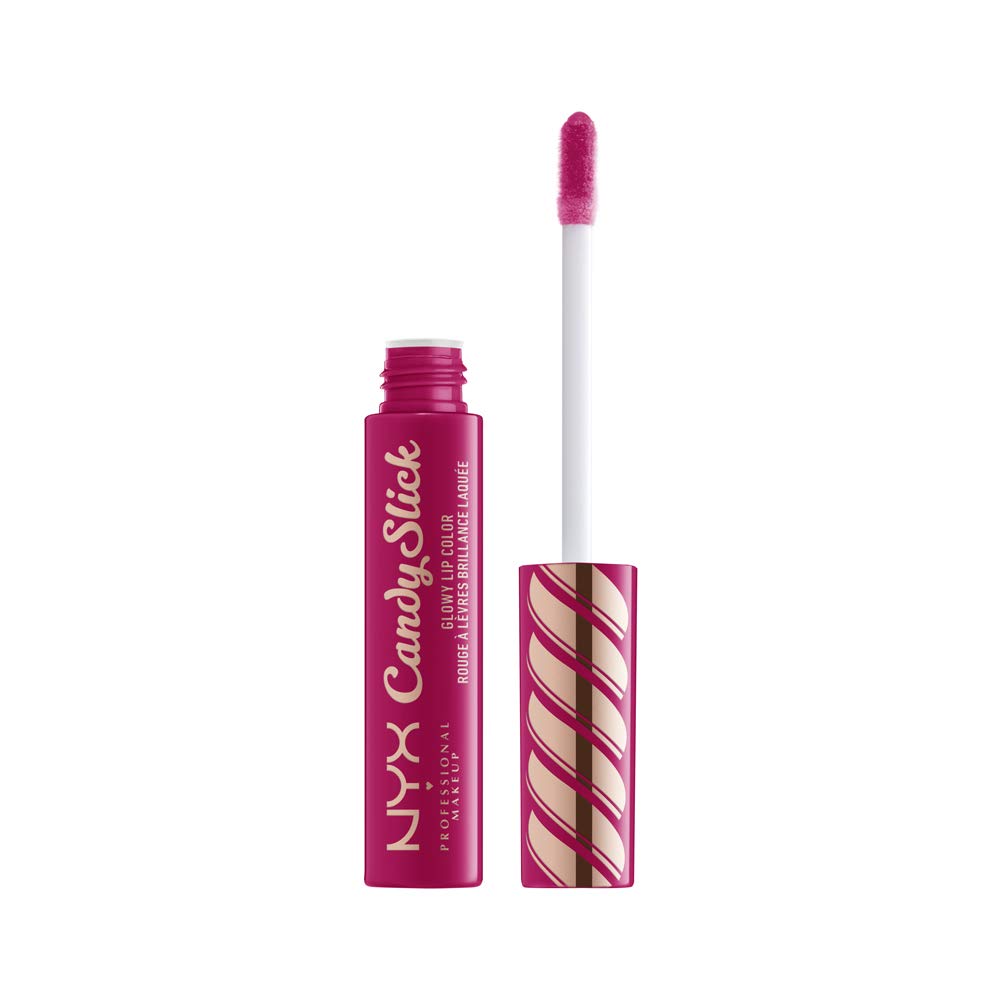 NYX PROFESSIONAL MAKEUP Candy Slick Glowy Lip Color Gloss - Jelly Bean Dream (Hot Pink) Beauty & Personal Care NYX PROFESSIONAL MAKEUP