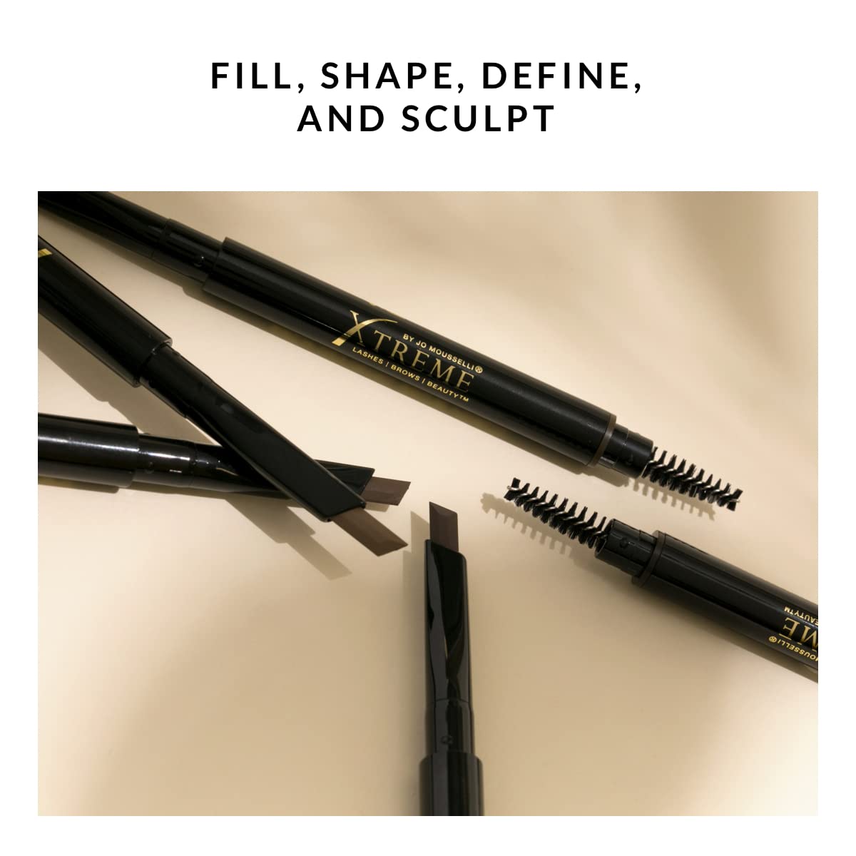 Xtreme Lashes Arch Defining Brow Pencil, Light Brown, Waterproof, Smudge-Proof, Long-Lasting Makeup, Vegan, Angled Tip Eyebrow Pencil with Spoolie Beauty & Personal Care Xtreme Lashes