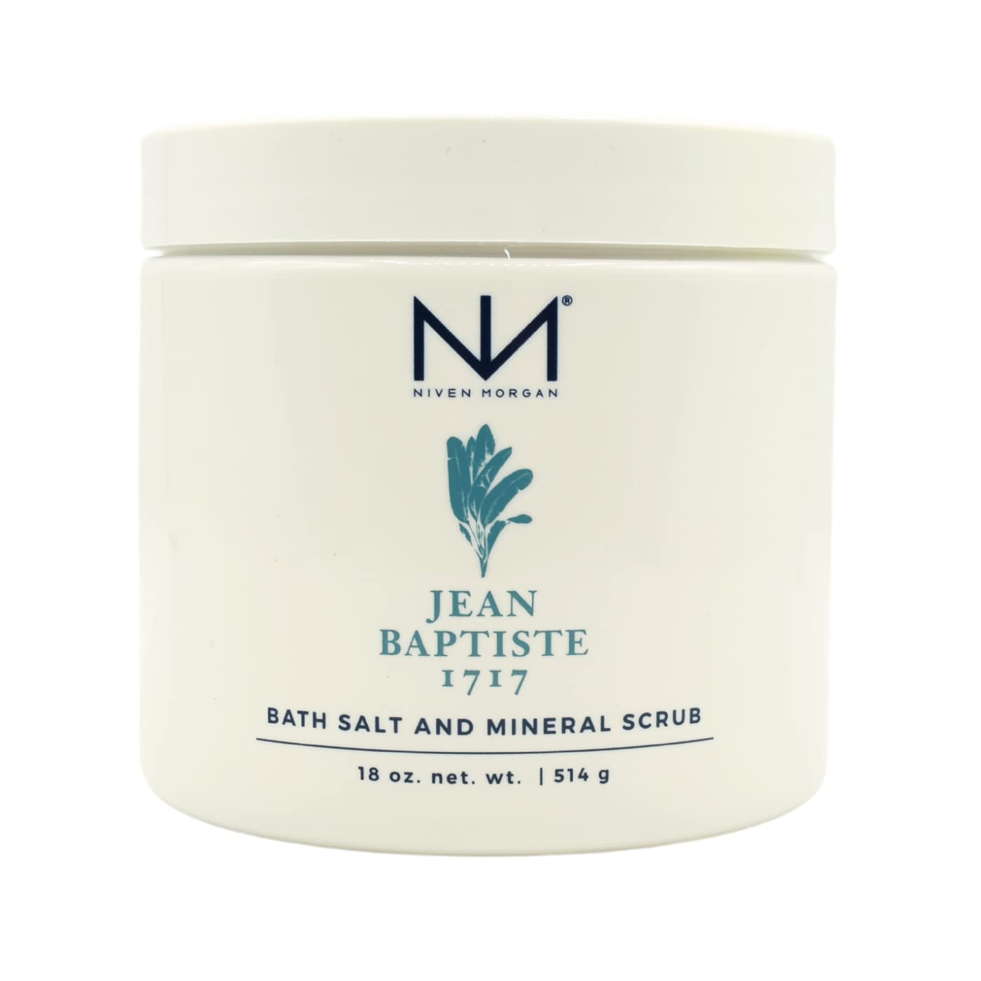 Niven Morgan Jean Baptiste 1717 Bath Salt and Mineral Scrub 18oz. 514g Beauty and Personal Care Niven Morgan