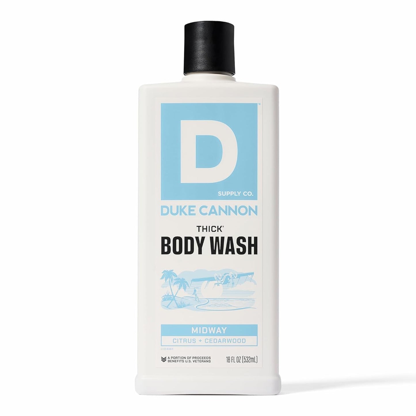 Duke Cannon Supply Co. Thick High Viscosity Body Wash - 3X Thicker, Cleansing Shower and Bath Gel, Mineral-Enriched for Men - Shower Gel - Men’s Body Beauty & Personal Care Duke Cannon Supply Co.