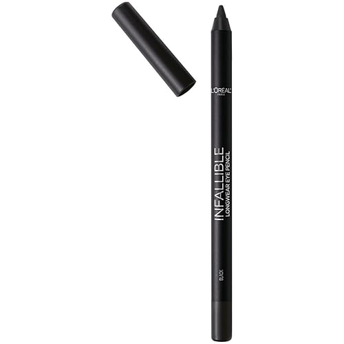 L'Oreal Paris Makeup Infallible Pro-Last Pencil Eyeliner, Waterproof and Smudge-Resistant, Glides on Easily to Create any Look, Black, 0.042 oz., 1 Beauty & Personal Care L'Oreal Paris