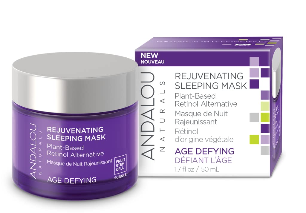 AGE DEFYING Plant Based Retinol Alternative Rejuvenating Sleeping Mask Beauty & Personal Care Andalou Naturals