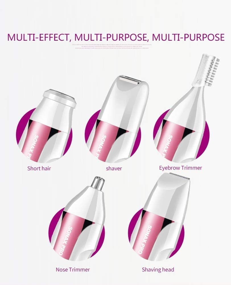 LEONYS 5 in 1 Electric Epilator Set Includes A Shaving Device for Private Parts, A Pubic Shaving Knife for The Armpits, A Knife for Cutting Beauty and Personal Care LEONYS