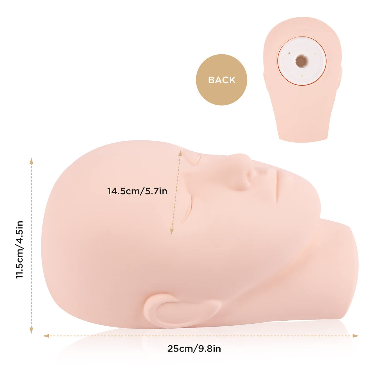 LASHVIEW Lash Mannequin Head, Practice Training Head for Make Up and Lash Extention,Cosmetology Face Head,Soft-Touch Rubber,Easy to Clean by Skincare Beauty & Personal Care LASHVIEW