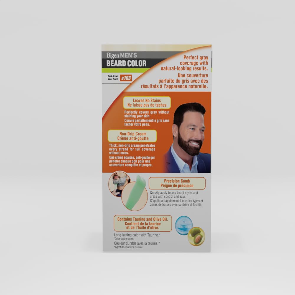 Bigen Men’s Beard Color 103 Dark Brown - 3 Pack Beauty & Personal Care Bigen