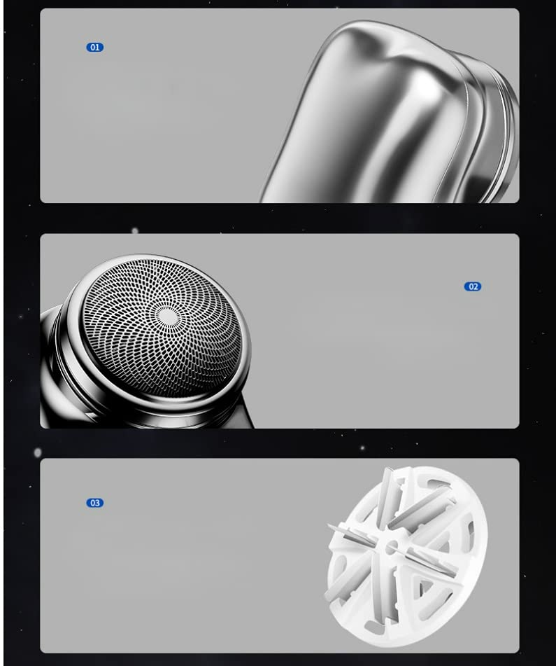 2023 New Electric Razor for Men,Mini-Shave Portable Electric Shaver, USB Rechargeable Shaver, Easy One-Button Use Suitable for Home, Car, Travel Beauty and Personal Care OPALMA