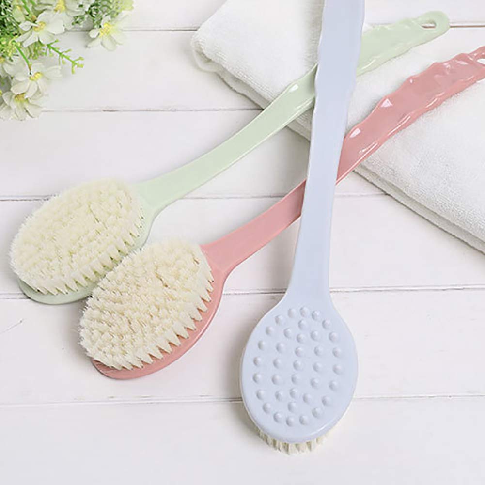 shlutesoy Bath Long Handle Bath Shower Brush Exfoliating Scrubber for Home Bathroom Green Beauty and Personal Care shlutesoy