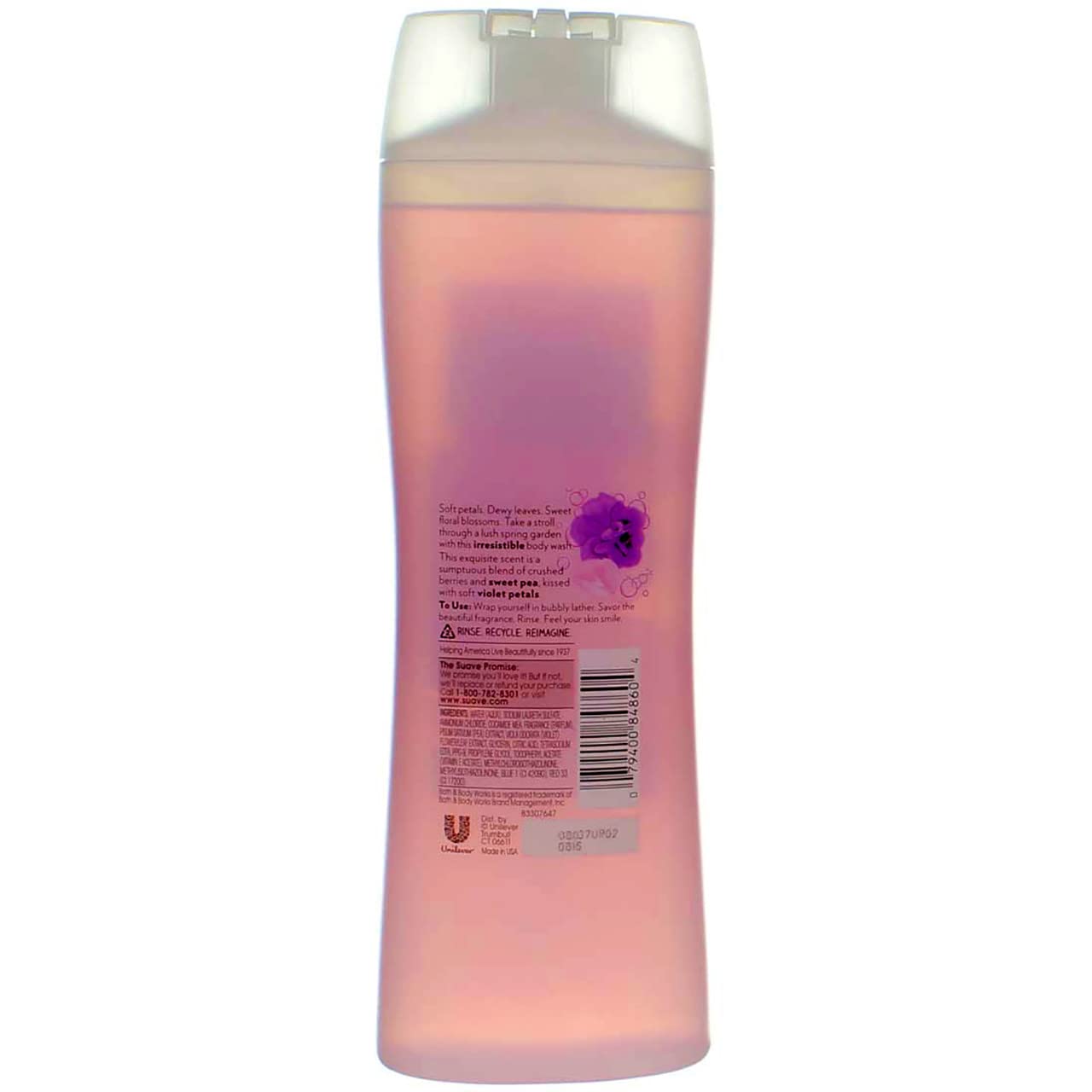 Suave Naturals Body Wash Sweet Pea and Violet 15 oz (Pack of 2) Beauty & Personal Care Suave