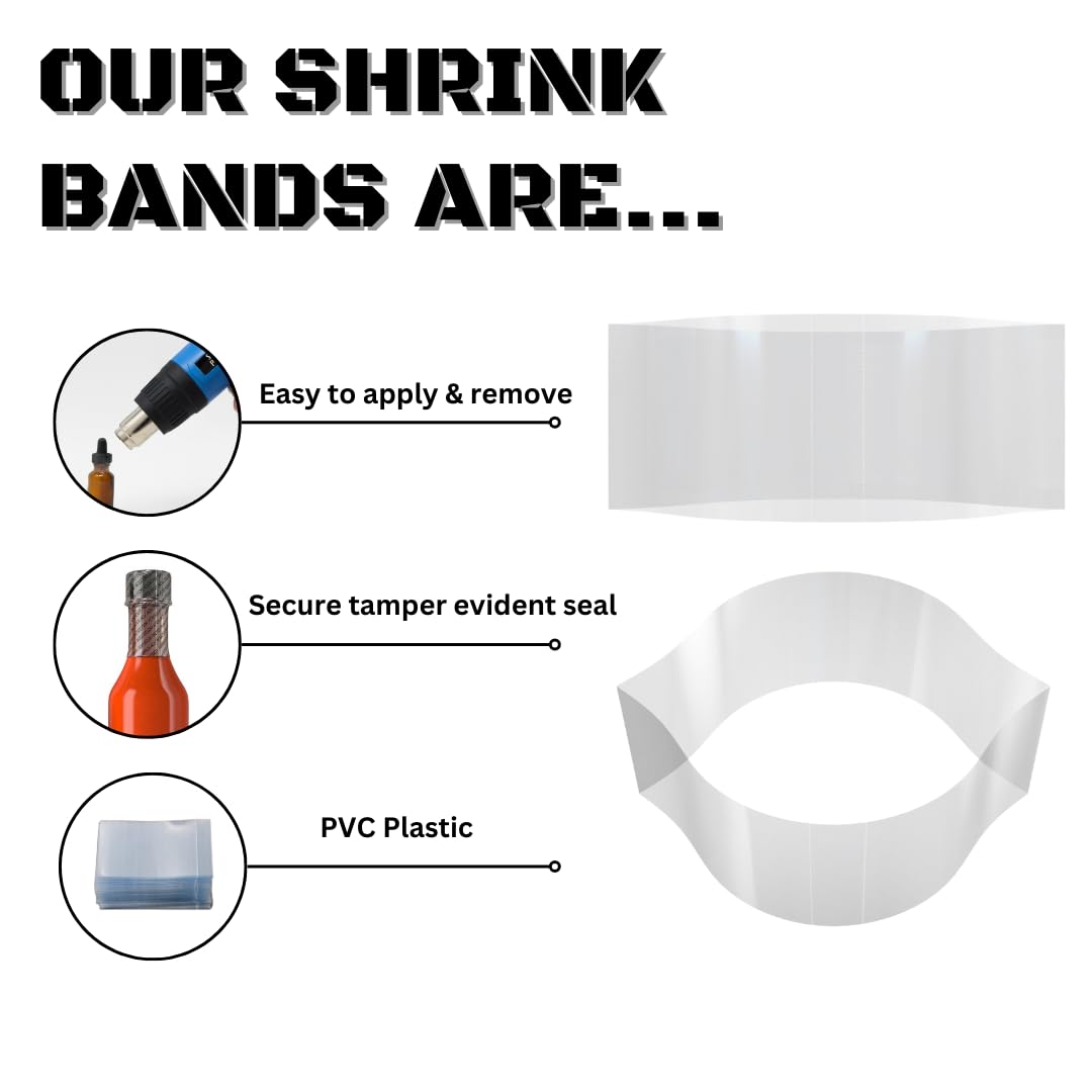 Supplement and Supply 30 x 64 mm Clear Perforated Shrink Band for Lip Balm Tubes, Cosmetic Sticks & Salve Tubes [Container Diameter: 1/2"] Pack Beauty and Personal Care Supplement and Supply