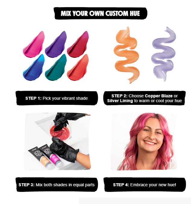 Not Your Mother's Love For Hue Semi-Permanent Hair Color Cream, Violet Vibes, 4.5 Fl Oz / 133 ml Beauty & Personal Care Not Your Mother's