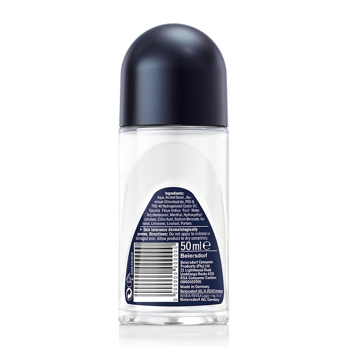 NIVEA Men Cool Kick Fresh Roll-On Deodorant 50ml, 48H Antiperspirant, Cactus Water, Cooling Sensation, Alcohol-Free, Dermatologically Tested Beauty and Personal Care NIVEA