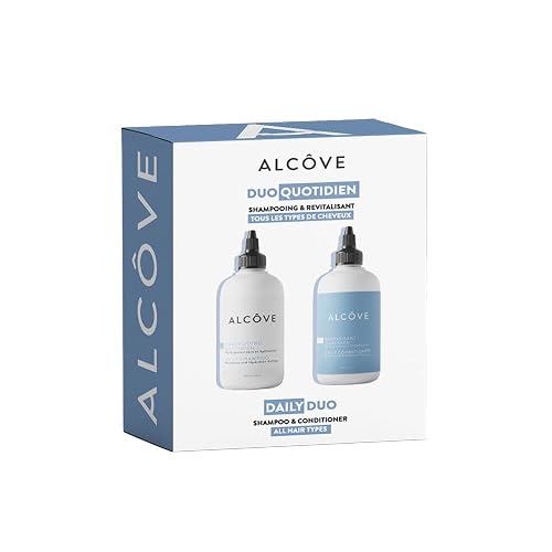 Alcôve - Daily Shampoo & Conditioner Duo - All Hair Types - Sulfate-Free - Lightweight Care - Evening Primrose Oil - Mango Extract - Argan Oil Beauty & Personal Care Alcove