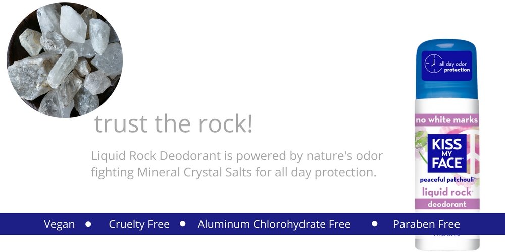 Kiss My Face Liquid Rock Aluminum Chlorohydrate Free Roll-on Deodorant, Patchouli, 3 Fl Oz Beauty and Personal Care Kiss My Face