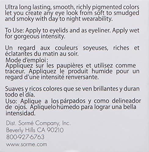 Sorme Cosmetics Long Lasting Eye Shadow, Taupe, 0.56 Ounce Beauty & Personal Care SORMÉ