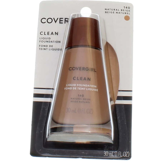 CoverGirl Clean Normal Skin, 140 Natural Beige, 1 Ounce, Liquid Foundation Concealer Beauty & Personal Care COVERGIRL