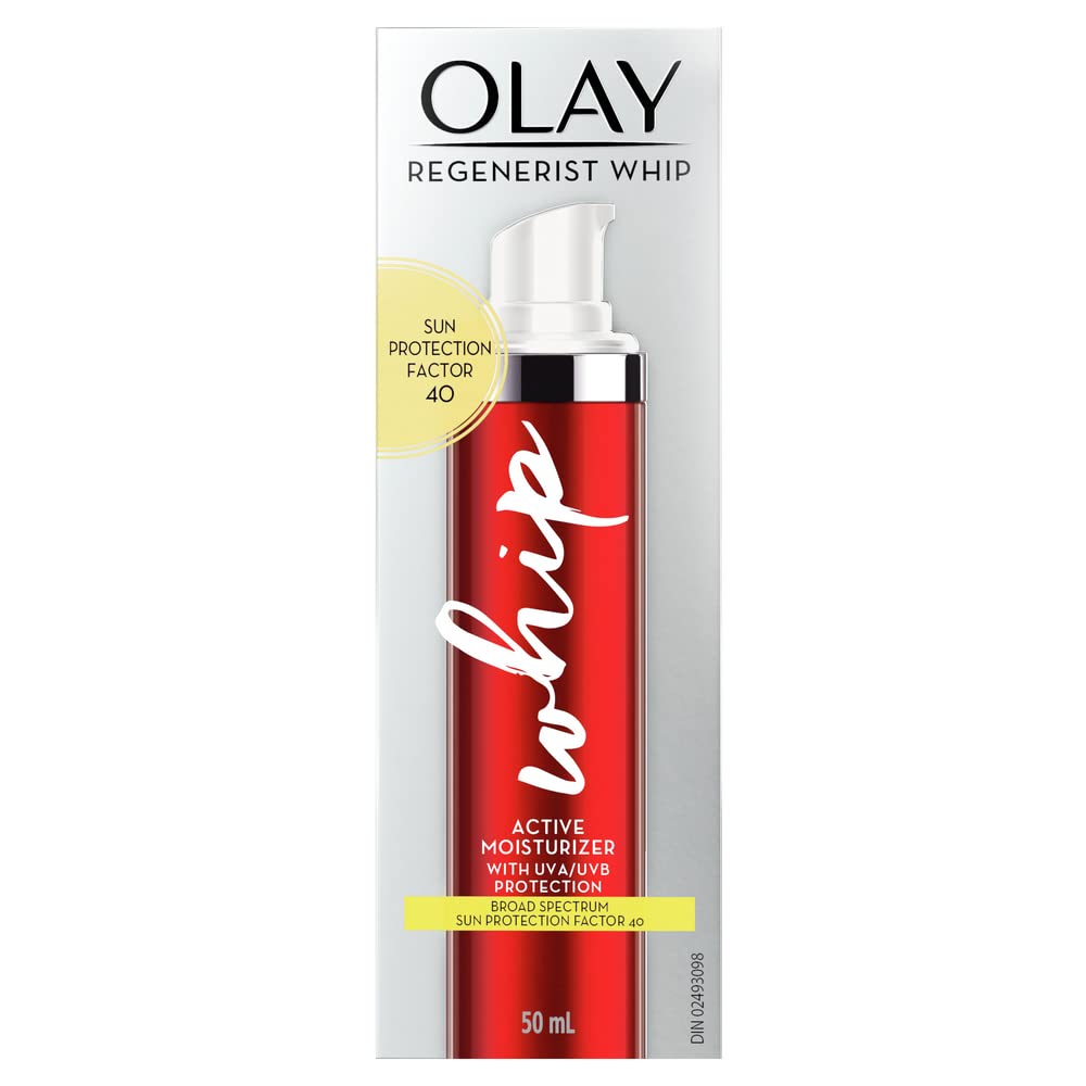 Olay Regenerist Whip Face Moisturizer with Sunscreen SPF 40, 1.7 Fl Oz Beauty & Personal Care Olay