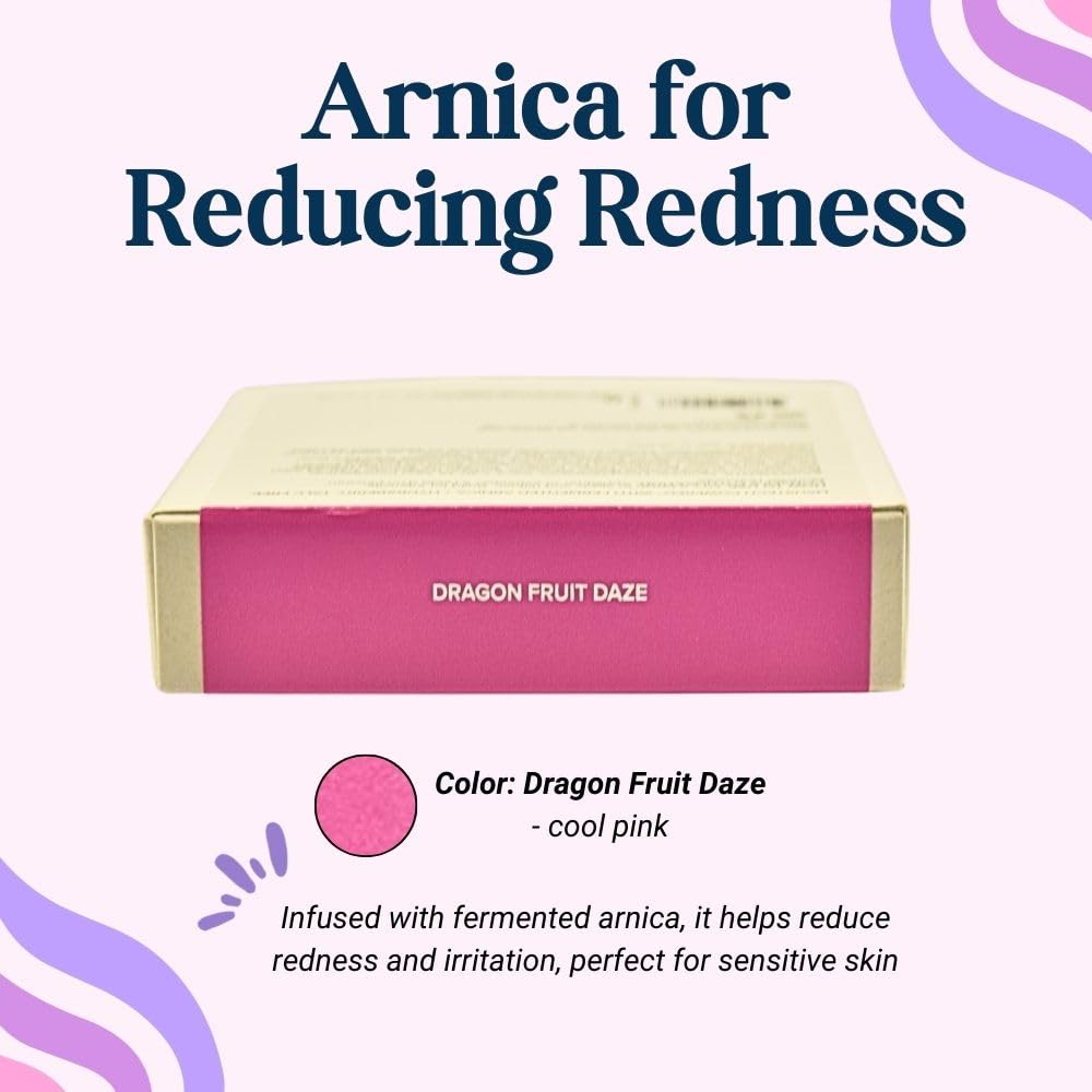 HAUS LABS BY LADY GAGA Color Fuse Talc-Free Powder Blush with Fermented Arnica Dragon Fruit Daze