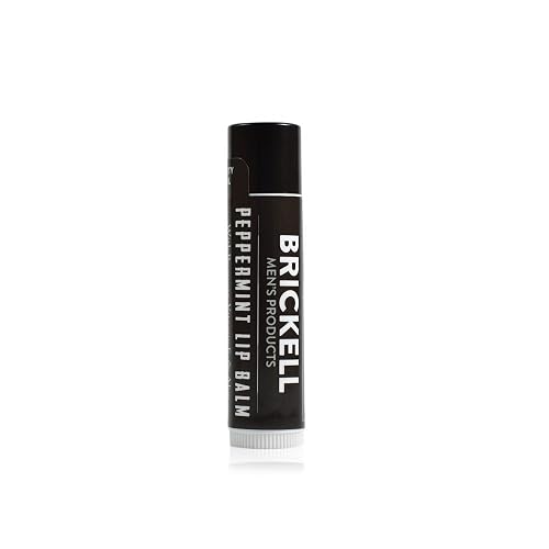Brickell Men's No Shine Lip Balm for Men, Matte Finish Chapstick to Moisturize and Protect With SPF 15, Sunflower Oil, Aloe, and Vitamin E, .15 Ounce Beauty & Personal Care Brickell Men's Products
