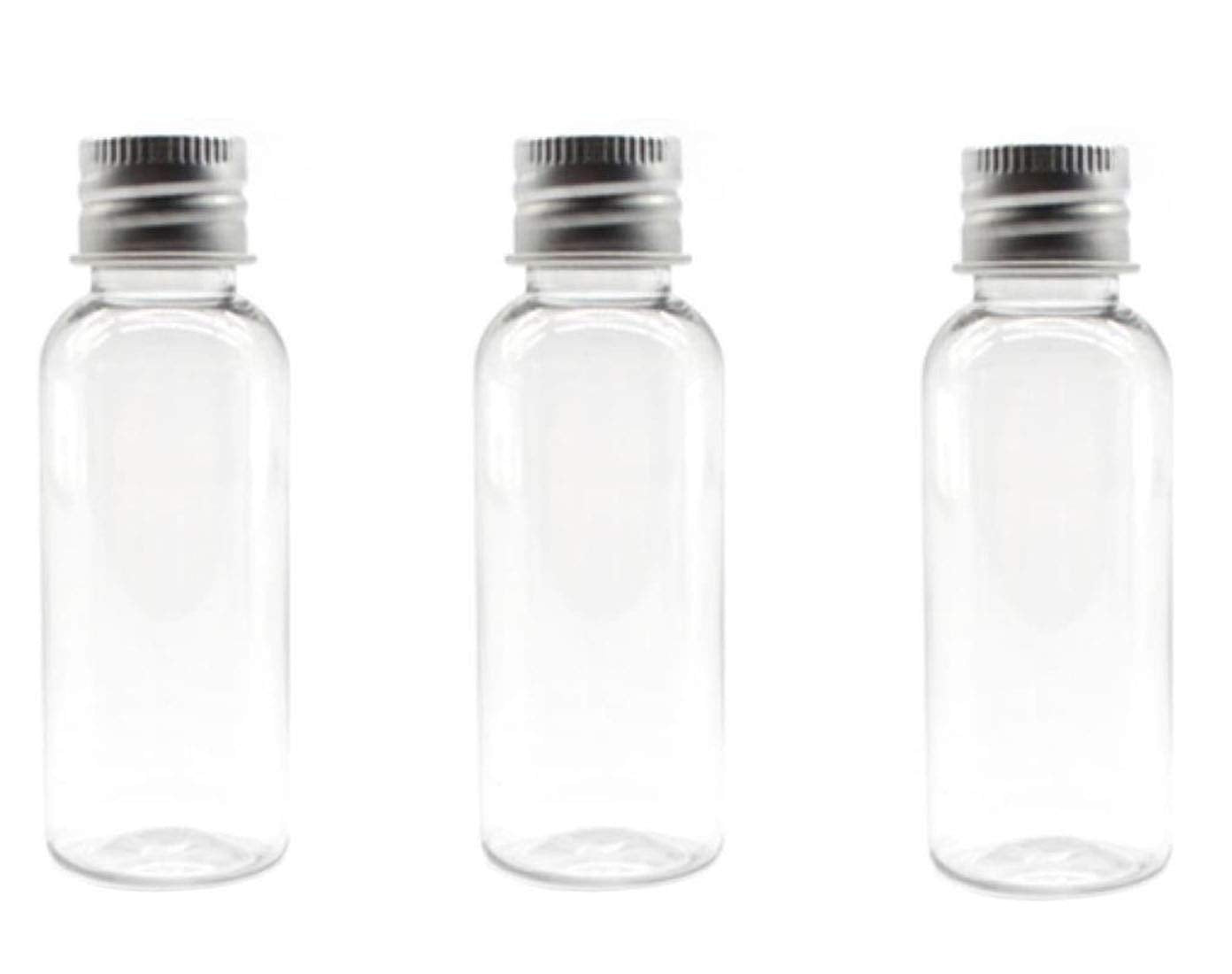 12PCS 1oz / 30Ml Empty Clear PET Plastic Tube Bottle Containers With Silver Aluminum Screw Cap For Makeup Lotion Essential Oils Creams Powders Beauty & Personal Care TUPWEL