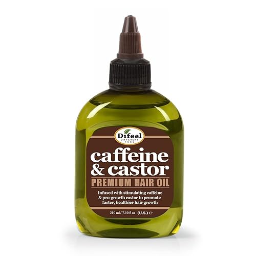 Difeel Caffeine & Castor Premium Hair Oil for Faster Hair Growth 7.1 oz. Beauty & Personal Care Difeel