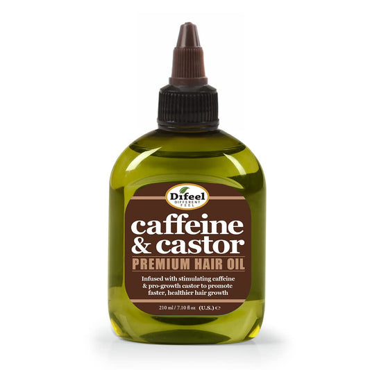 Difeel Caffeine & Castor Premium Hair Oil for Faster Hair Growth 7.1 oz. Beauty & Personal Care Difeel