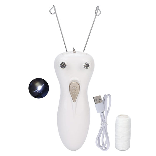 Folanda Hair Remover, Ladies Beauty Epilator, Cordless Electric Cotton Thread Epilator for Upper Lips Cheek Chin Arm Leg, Painless Face and Body Hair Beauty and Personal Care Folanda