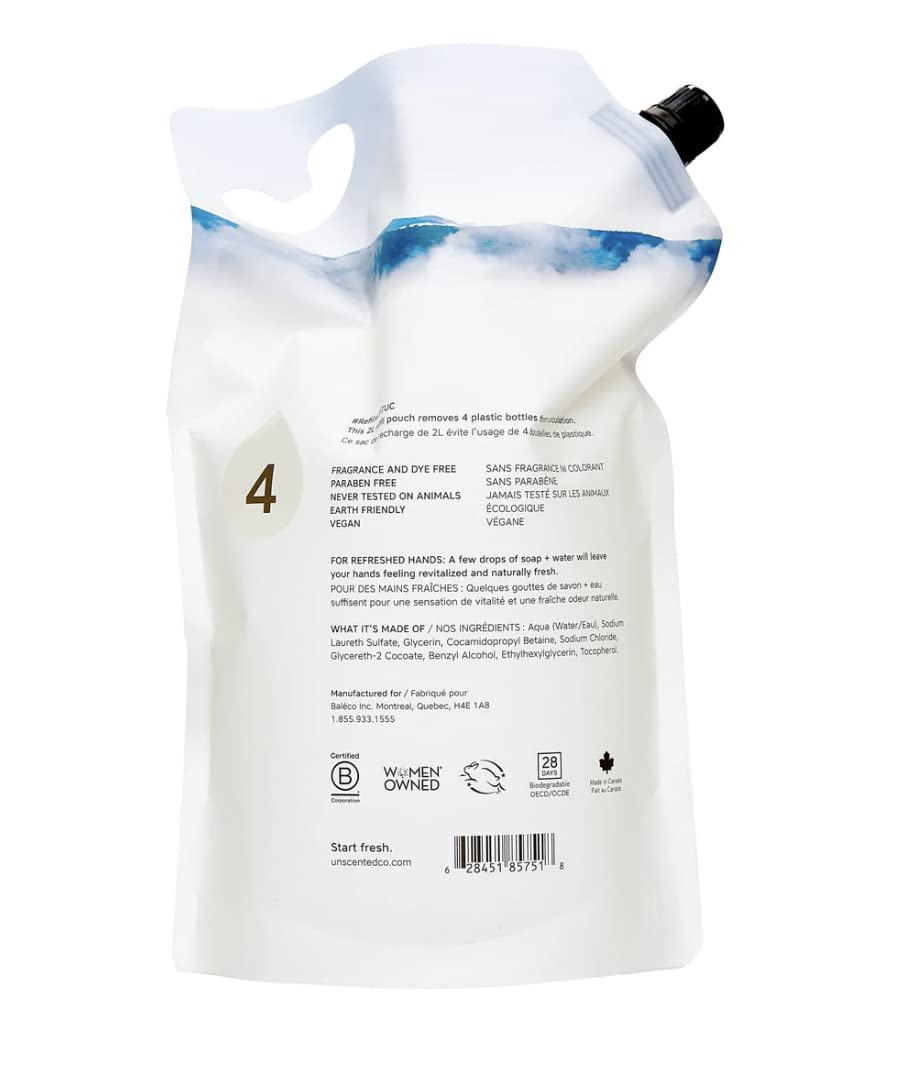 The Unscented Company Unscented Hand Soap Refill, 67.6 FZ Beauty & Personal Care The Unscented Company