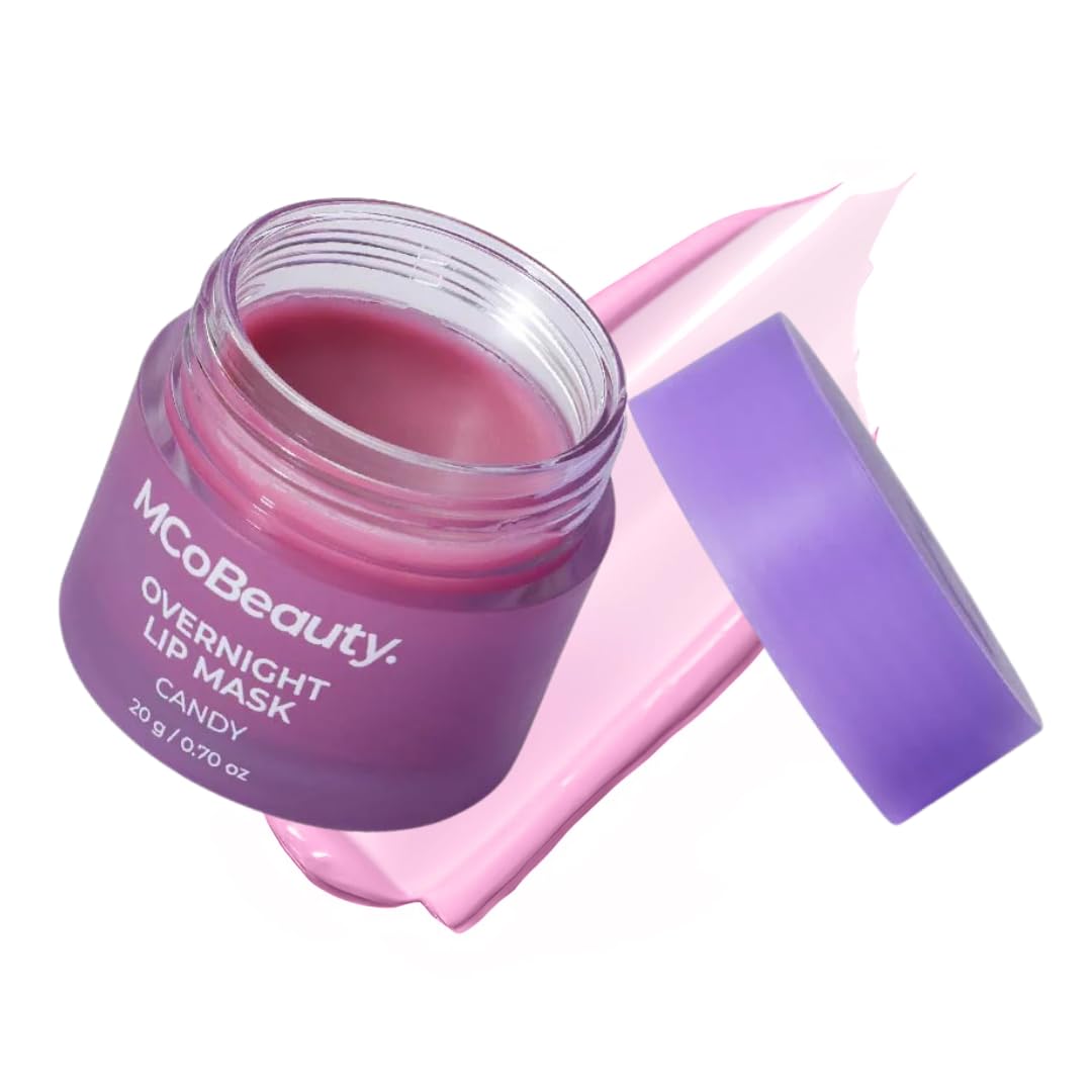 MCoBeauty Double Duty Lip Mask - Candy Latte Hydrating Overnight Balm Beauty and Personal Care MCoBeauty