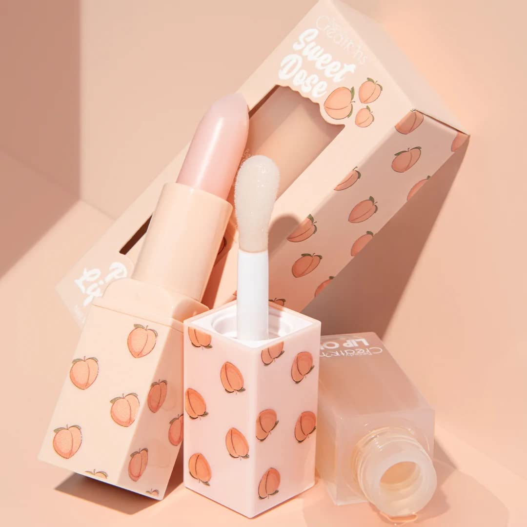 Prestige Biatta Lip Care Scrub and Lip Oil Duo Peach Scented Beauty and Personal Care Prestige Biatta