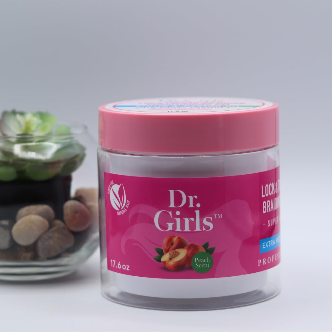 R&B Collection Dr. Girls Braiding conditioning Gel / 24 Hour Hold/Extra Mega Hold/17.6oz (Peach) Beauty & Personal Care R&B Collection