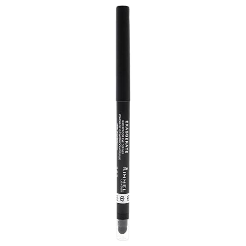 Rimmel London Exaggerate Eye Definer Crayon Waterproof - 263 Starlit Black Eyeliner Women 0.01 oz Beauty & Personal Care Rimmel