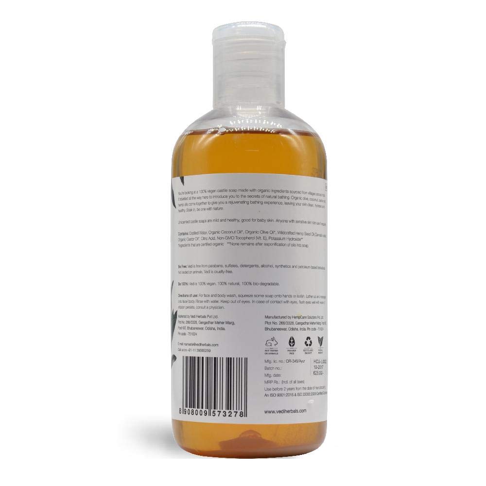 NWIL UNSCENTED LIQUID CASTILE SOAP(200ml) Beauty & Personal Care NWIL