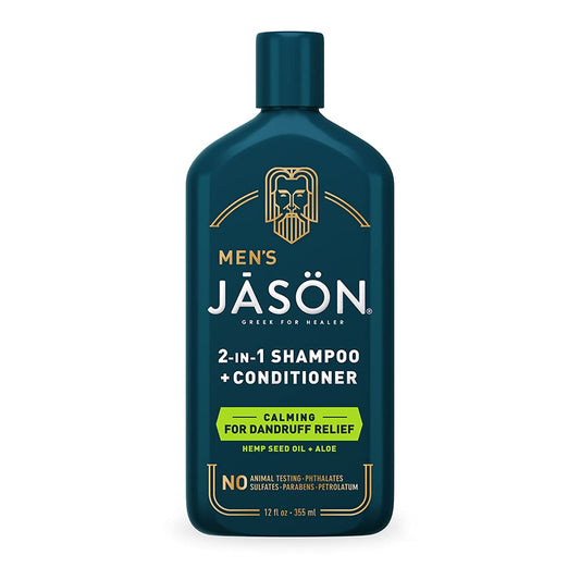 Jason Men's Calming 2-in-1 Shampoo and Conditioner, 12 oz Beauty & Personal Care JASON