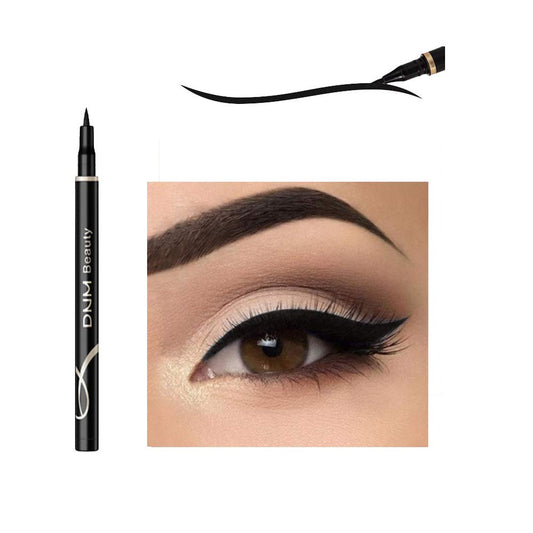 DNM Cat Eye Makeup Waterproof Neon Colorful Liquid Eyeliner Pen Make Up Comestics Long-lasting Black Eye Liner Pencil Makeup Tools (black) Beauty & Personal Care DNM
