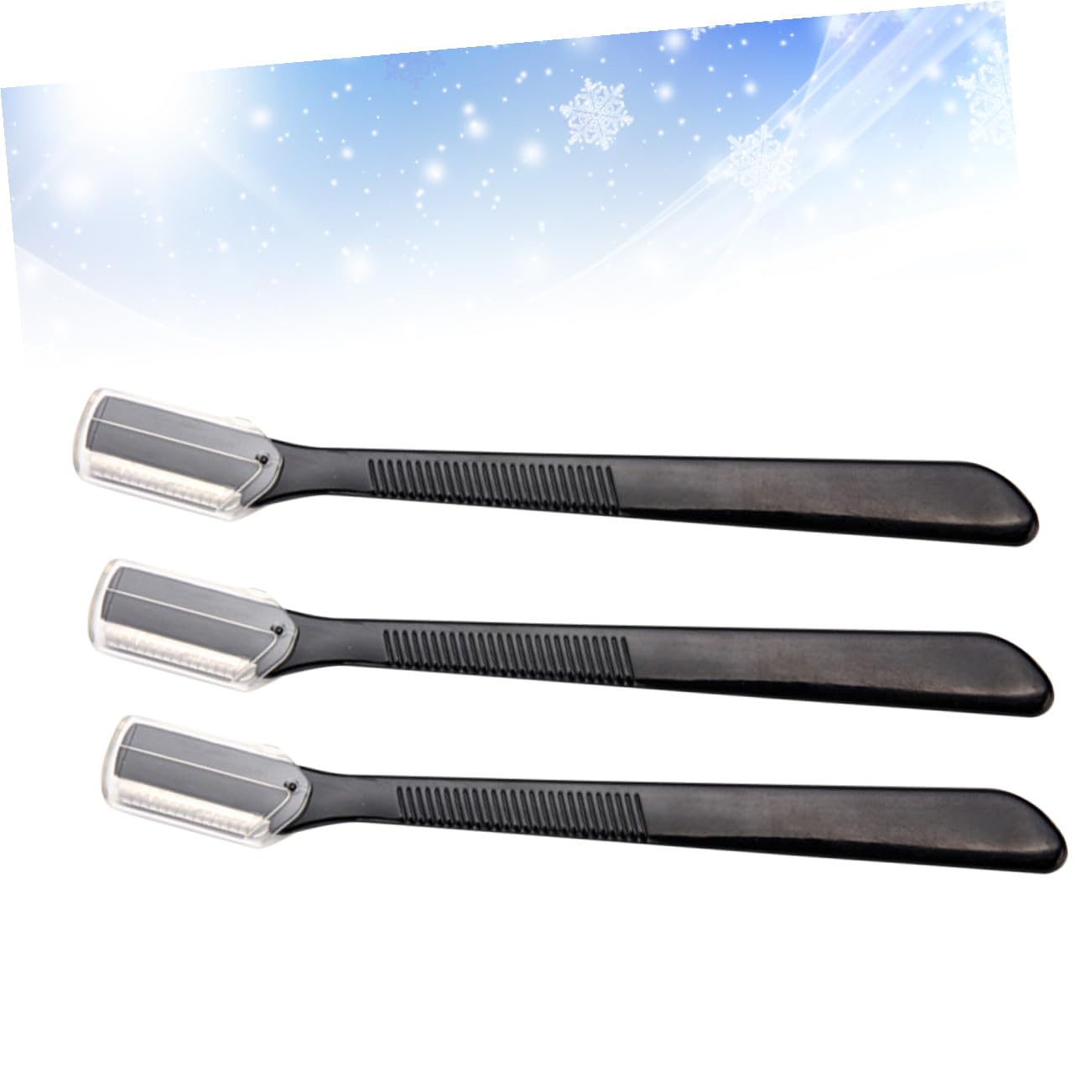 PartyKindom 12pcs Safety Eyebrow Trimmer Set Men Eyebrow Scissors Lightweight Non-Slip Easy Cleaning Makeup Accessory Beauty and Personal Care PartyKindom